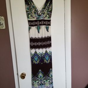Paisley maxi dress
